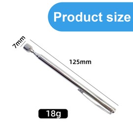 WUSJCOF Telescopic Extendable Magnet Rod Pick-Up Tool, Stainless Steel Magnet Lifter and Grabber for Screws, Nuts, Keys, and Metal Parts, Pack of 2