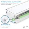 iDesign Recycled Plastic Drawer Organizer, Set of 2, The Linus