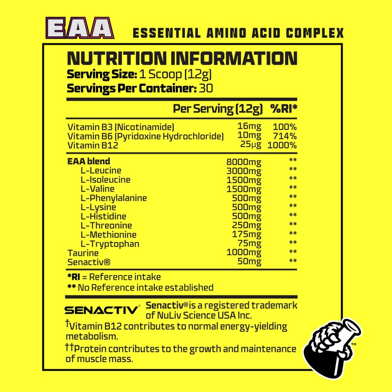 Beast Pharm Beast Pharm EAA Amino Acids, 30 Servings Enhanced