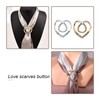 6Pcs Scarf Rings for Women,Fashion Cinch Dress Shirt Clips for