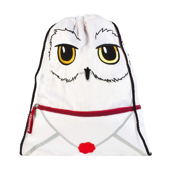 Harry Potter Swim Bag | Hedwig Owl Delivery Plush Trainer PE Drawstring Backpack | Wizard Witchcraft Gifts One Size