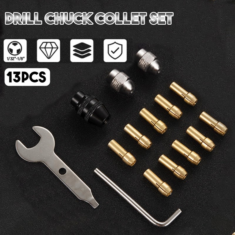 Ninnyi 15PCS 4486 Multi Tool Accessories Set for Dremel, Chuck