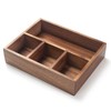 XIMISISE Tea Bag Holder, Acacia Wood Tea Bag Storage Organizer,