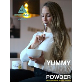 Peak Yummy Flav Powder - 250 g Flavour Honey Bomb I 50 Servings I Flavour Powder for Sweetening Almost Without Calories and No Added Sugar I with Inulin and the Digestive Enzyme Lactase I Vegan