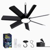 LANMEL 28 Inch Plug-In Outdoor Ceiling Fan with Light and