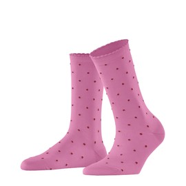 FALKE Women's Spike Dot W So Cotton Patterned 1 Pair Socks, Pink Blush 8514, 2.5-5