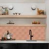 48 Pieces Copper Peel and Stick Backsplash, 3"x6" Metal Backsplash