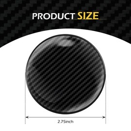 Zikefest 2PCS Car Cup Holder Coasters, 2.75 Inch Carbon Fiber Insert Drink Coasters, Non-Slip Bottle Pad Embedded in Cup Mat, Universal Car Interior Accessories