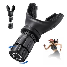 Running Breathing Trainer, Mini Breathing Trainer Equipment, Lung Breathing Trainer, Breathing Exerciser, Fitness Accessories, Running Supplies - Color: Black+Black（2 counts）