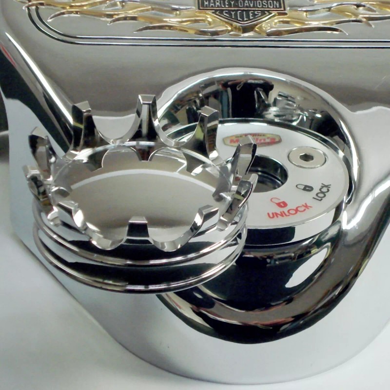 Marlin's Genuine Accessories Fork Lock Key Cover 4 ALL Harley