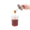 Stainless Steel Honey Dipper by Mason Jar Lifestyle (Wide Mouth)