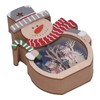 Luminous Christmas Ornament LED Light Emitting Wooden Christmas Decorations Ornaments