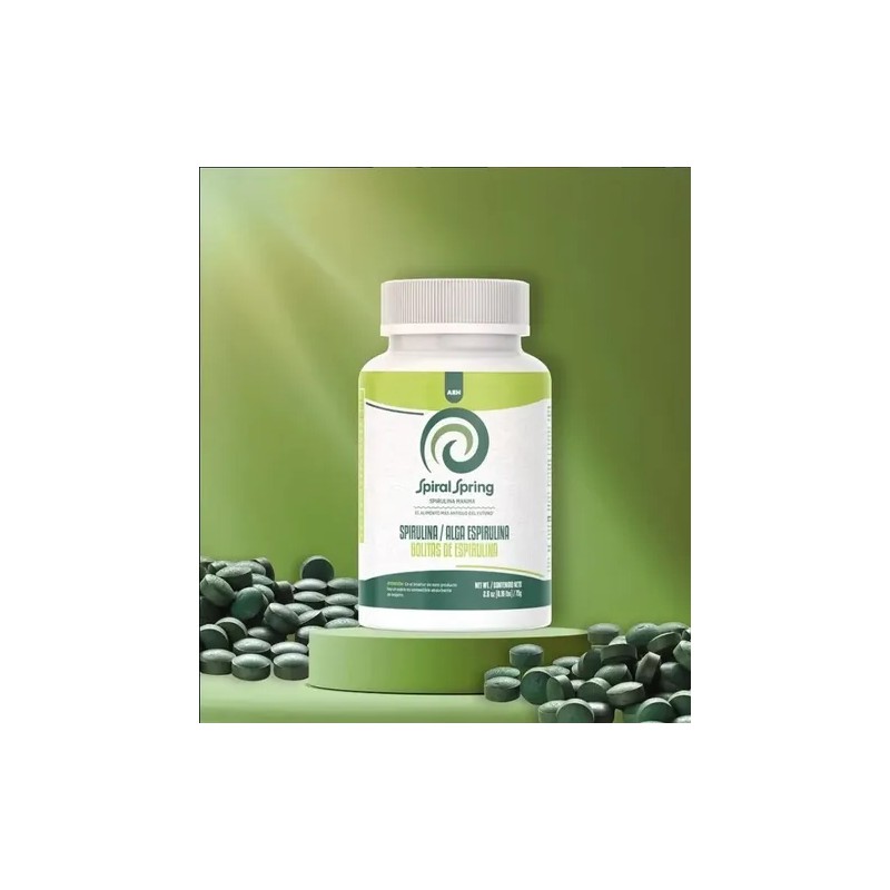 1 Bote Spirulina Máxima Orgánica 150tab 500mg Spiral Spring