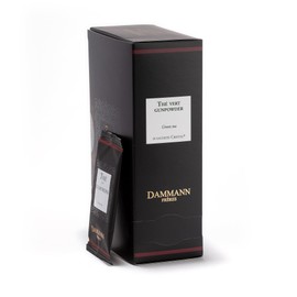 Dammann Freres Satchets, Gunpowder Green Tea Bags, Premium Gourmet French Tea, Individually Wrapped, 24 Count (Single Pack)