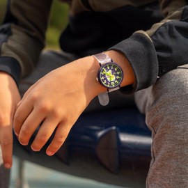 Kiddus Educational Watch for Boys. Children Watch to Learn Time. Analogue First Watch for Kids from 5 Years Old. Time Teacher Exercices Included