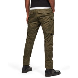 Rovic Zip 3D Straight Tapered Fit Cargo Pants, Dark Bronze Green, 28W x 32L