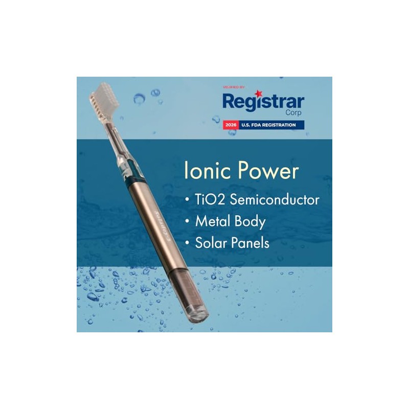 Soladey 3 cepillos de dientes iónicos, paneles solares y semiconductores