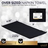 Amcrate - Servilletas desechables para invitados, color negro, servilletas de