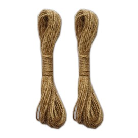 LWR CRAFTS Jute Cord Twine 1.5mm 90ft Natural for Mini Clothespins