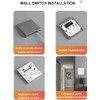 QIACHIP Wireless Light Switch with Transmitter and Receiver Kit, Wireless