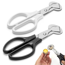 Adecco LLC Pigeon Quail Egg Cutter Scissors Stainless Steel Blades Bird Cutter 2 Pack (Quail Egg Scissor)