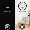 Koosome Digital Wall Clock with Lighted LCD Display Temp, Week,
