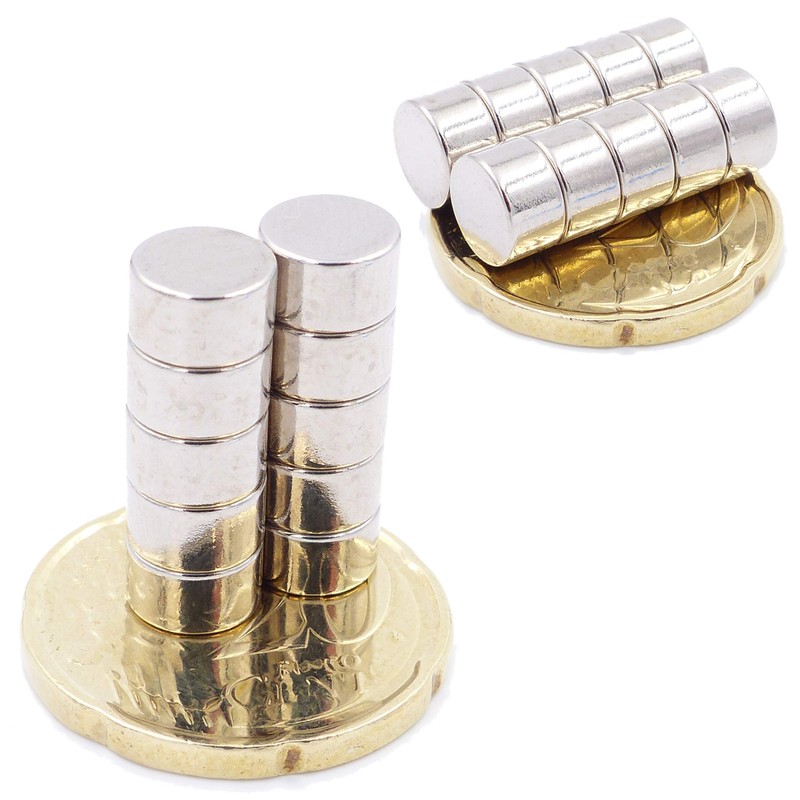 Brudazon 10 Mini Disc Magnets 7 x 4 mm N52