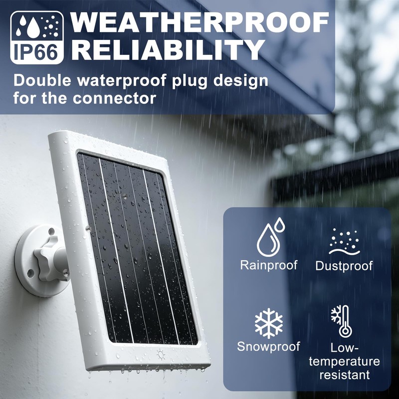 5W Solar Panel for Ring Spotlight Cam Plus/Pro and Stick