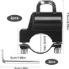 2 Pcs Motorcycle Helmet Lock and Accessories for 22-28mm Handlebar