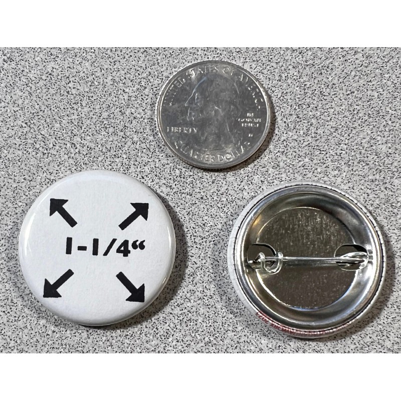 Kamala Harris Comma La - , la 1-1/4" Diameter Campaign