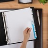 Avery Index Maker Extra-Wide Clear Label Dividers, White, 5-Tab Set
