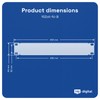 hb-digital Rack Panel 10 Inch 1U for Server Cabinet Network