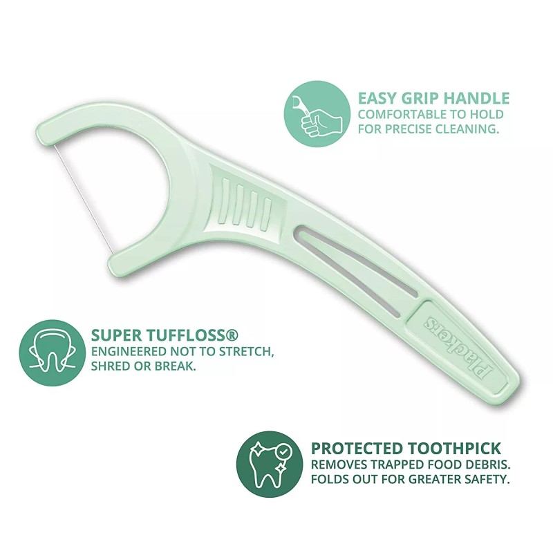 300 CT Plackers Micro Mint Dental Floss Tooth Picks Plastic