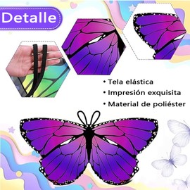 NXQAPUO Disfraz de Primavera Mariposa para Niña, Disfraz Mariposa Tutus para Niñas, con Alas de Mariposa, Tutus, Tocado de Mariposa, Máscara de Mariposa, Regalos para Niñas