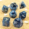 Haxtec Sharp Edge Dice Set Blue DND Dice Set with