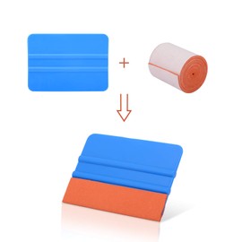 Ehdis Squeegee Felt for Vinyl, 1 Roll 5X100cm, Fabric Felt for Vinyl Squeegee, Wet Dry Felt for Vinyl Squeegee, (Not Included Squeegee)