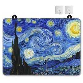 Electric Stove Top Cover Protector – Starry Night Van Gogh Glass Flat Top Stove Mat Oven Induction Cooktop Mat for Ceramic Countertop Mats Heat-Resistant Dish Drying Mat