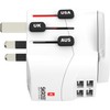 SKROSS Country Plug Pro Light USB World (4xA) White