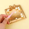 Tweezers for Crafting, 2 PCS Stainless Steel Sticker Tweezers Kit