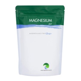 Gesund & Fit GmbH Magnesium-Pur Pulver 500g Nachfüllbeutel pures Magnesiumcitrat Pulver, hoch bioverfügbar, vegan, ohne Zusätze