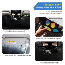 Car Windshield Sun Shade Colorful Paw Print Foldable Car Front Windshield Sunshade Blocks UV Rays Sun Visor Sun Heat Protection for Car Truck SUV to Keep Your Vehicle Cool,Small…