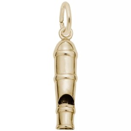 Rembrandt Gold-Plated Sterling Silver City Whistle Charm by Rembrandt