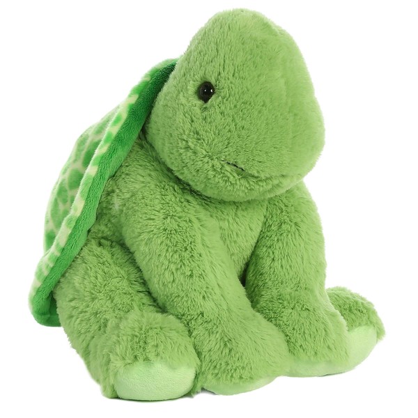 Aurora® Cuddly Turtle Stuffed Animal - Cozy Comfort - Endless Snuggles - Green 14 Inches