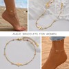 Zernblend 1 x 18K cross anklet, anklet for women, anklet