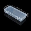 LJY 10 Pieces Rectangular Empty Mini Clear Plastic Organizer Storage