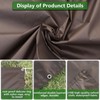 HUXNTN Waterproof Shade Cloth with Grommets 9'9"x13' Sun Shade Sails