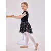 Mecceos Girls Ballet Leotard with Skirt Toddler Dance Dresses Criss-Cross