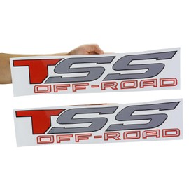 Pair Set TSS Off Road 4x4 Decal Sticker Vinyl Fit for TSS (Red)