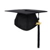FtyFty Unisex Adult Matte Graduation Cap with Tassel Year Charm