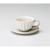 Soho Kiln Coffee Cup, Konobiki, Iron Color, Cup and Saucer,